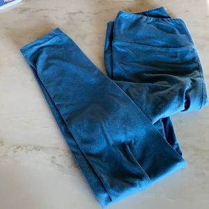 LuLaRoe Teal Blue One Size Leggings